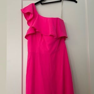Lyra Pink One-Shoulder Jumpsuit - size 00